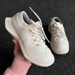 Allbirds‎ Tree Dasher Relay Sneakers Women 6 Cream White Textured Running Shoes